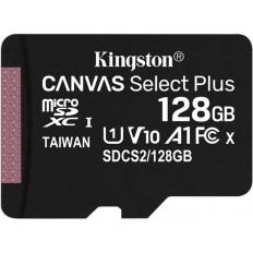 ΚΑΡΤΑ ΜΝΗΜΗΣ MICRO SD 128GB SDXC 100R A1 C10 KINGSTON CANVAS SELECT PLUS