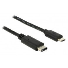 USB TYPE C - USB MICRO ΚΑΛΩΔΙΟ 1m ΜΑΥΡΟ