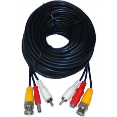 VCA-15 ΚΑΛΩΔΙΟ CCTV 15m ΜΕ ΦΙΣ BNC+ AUDIO RCA+DC
