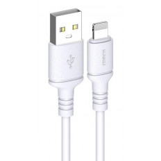 USB A - LIGHTNING ΚΑΛΩΔΙΟ 2m 2.8A KAKUSIGA ΛΕΥΚΟ