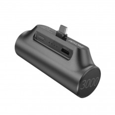 POWER BANK 3000mAh 10W ΜΕ ΤYPE-C 1 ΘΕΣΗΣ ΜΑΥΡΟ WP-07