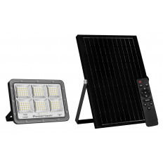 ΠΡΟΒΟΛΕΑΣ LED 120W ΜΕ ΗΛΙΑΚΟ ΠΑΝΕΛ 4000K 1500Lm IP66 + ΤΗΛΕΧΕΙΡΙΣΤΗΡΙΟ