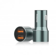 FONENG C19 ΤΡΟΦΟΔΟΤΙΚΟ ΑΥΤΟΚΙΝΗΤΟΥ QC 3.0 2XUSB A 36W  ΜΑΥΡΟ
