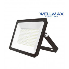 ΠΡΟΒΟΛΕΑΣ LED 200W 220V IP65 6500k SLIM ΜΑΥΡΟΣ