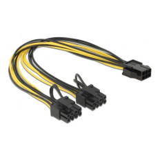 PCIe 6p ΘΗΛΥΚΟ - 2x PCIe 8p (6+2) ΑΡΣΕΝΙΚΑ ΚΑΛΩΔΙΟ 0.15m