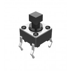 ΜΠΟΥΤΟΝ PUSH-ON 4p 6X6 Y7.3mm ΤΕΤΡΑΓΩΝΟ ΚΟΜΒΙΟ TVDP01-G73BB