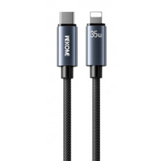 USB TYPE C ΑΡΣΕΝΙΚΟ - LIGHTNING ΑΡΣΕΝΙΚΟ ΚΑΛΩΔΙΟ 1.2m ΜΑΥΡΟ 35W WDC-65 WEKOME
