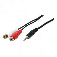 3.5mm STEREO ΑΡΣΕΝΙΚΟ - 2RCA ΘΗΛΥΚΑ ΚΑΛΩΔΙΟ 1.5m Logilink CA1044