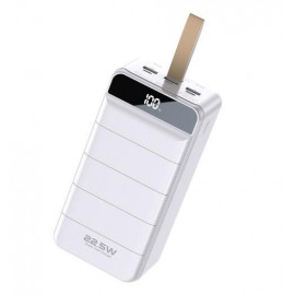 POWER BANK 60000mA PD20W+3xQC3.0 USB WEKOME ΛΕΥΚΟ WP-269